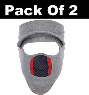 IM UNIQUE Grey Bike Face Mask for Men & Women