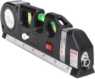 Gadget Hero's 680nm Laser Level Pro 8FT Cross Line Laser Ruler Measure Leveling Tools Horizontal Vertical Measuring Equipment Adjusted Laser Level Pro3 Non-magnetic Line Level
