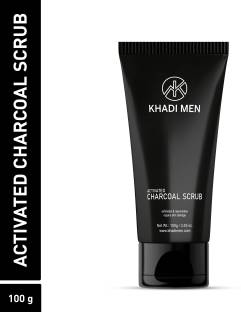 Khadi Men Charcoal Scrub skin soft and dirt free, deep cleanse the skin, exfoliates and rejuvenates the skin Scrub