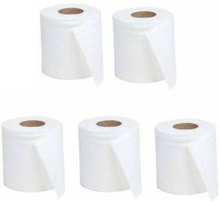 arba Soft Toilet / Tissue Paper Rolls - 256 Pull Sheets( Pack of 5 ) Toilet Paper Roll (1 Ply, 256 Sheets) Toilet Paper Roll
