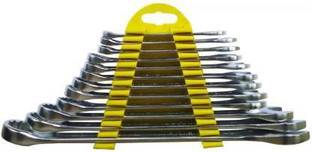 Sitrus 11-11-2-12pcs Spanner & wrench set 12 Pc Combination Spanner set with rack includes 6 mm, 7 mm, 8 mm, 9 mm, 10 mm, 11 mm, 12 mm, 13 mm, 14 mm, 17 mm, 19 mm and 22 mm combination spanners. Double Sided Combination Wrench (Pack of 12) Double Sided Combination Wrench
