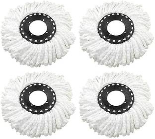 CLP Group Head Replace Refill Replacement Cloth Easy Washing Magic Mops 360 Degree Rotating Mop Head (Pack of 4) Refill