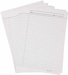IKIS A4 Size Both Side Ruled Sheet for Project/Assignment/Practical/Homework (Pack of 100 sheets) ruled a4 80 gsm A4 paper