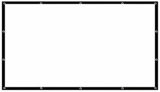 Moiz Eyelet Foldable Projector Screen 4:3 Aspect Ratio 7 ft. (W) x 5 ft. (H) Projector Screen (Width 213 cm x 152 cm Height)