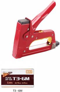 MAX TG-D Gun Tacker + 1 Box of T3-6M Staple Pin Cordless  Stapler