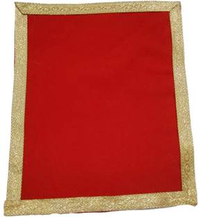 ZARKONS Puja asan for mandir / Puja mat / Mandir Asan (size 14inch by 12 inch ) Dress