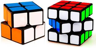 Authfort QiYi High Speed Cube Set, Qidi 2x2 Sail 3x3 ,Multicolor (Qiyi 2x2 & 3x3)