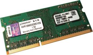 KINGSTON KVR DDR-3 DDR3 2 GB (Single Channel) Laptop (2Gb DDR-3 Laptop Ram)