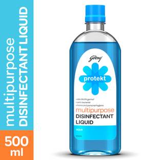 Godrej Protekt Multipurpose Disinfectant Liquid - Kills 99.9% Germs, Anti-bacterial, for Home & Personal Hygiene, Aqua Fragrance