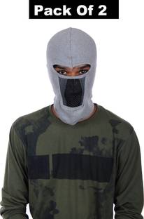 IM UNIQUE Grey Helmet Skull Cap for Men & Women