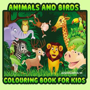 Animals and Birds Colouring Book for Kids