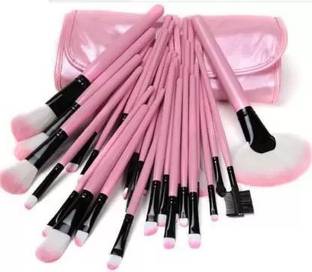 Love Nature 24 Piece Makeup Brush Set with PU Leather Case