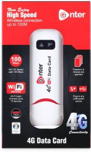 Enter 4G DATA CARD E-D4G 150 Mbps Data Card ,Calls not Supported