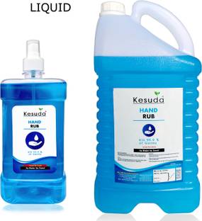 KESUDA 1L  MIST Spray with 5 Liter LIQUID  (1L+5L) Hand Rub Pump Dispenser