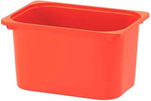 IKEA Plastic Storage Box - Orange, 42x30x23 cm Storage Basket