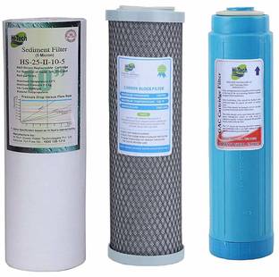 Hi Tech Commercial Domestic Carbon Block CTO, Granular Activated Carbon GAC, PP Spun 10 Inch RO Purifi...