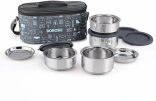 BOROSIL Carry Fresh 4 Containers Lunch Box