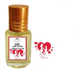 Menjewell Fragrances Heart Love Charming (Natural Itra/Attar/ Perfume) Floral Attar 5ml Floral Attar