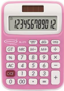 BAMBALIO 12 Digits BL-275 Pink Large LC Display 3 Years Warranty Basic  Calculator