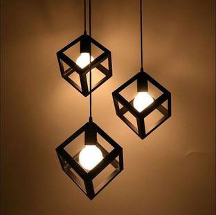 LITEHUB B;LACK METAL SQUARE EXCLUSIVE HANGING ,CEILING PENDANT LIGHT Pendant Lamp Ceiling Lamp