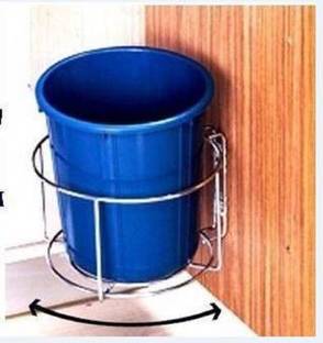 Freekers Stainless steel Bin holder | Dustbin holder Kitchen, Office Use Steel Dustbin