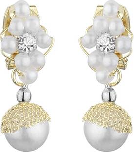 FirstBlush Non Piercing Clip On Earrings for Non Pierced Ears for Girls & Women Alloy Clip-on Earring