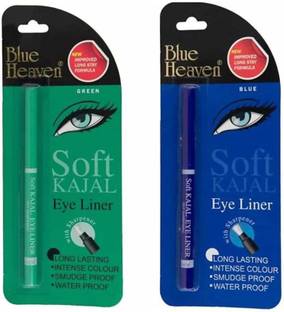 BLUE HEAVEN soft kajal eye liner set of 2 0.31 ml