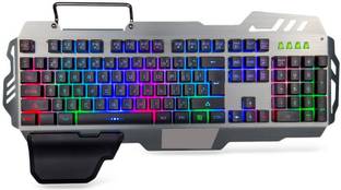 SE PK900 RGB Steel Fast Wired USB Standard Gaming Keyboard Compatible with Desktop, Laptop, Mac