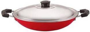 BIGWIN Non-Stick Aluminium Appachatti With Steel Lid Paniyarakkal with Lid (Aluminium, Non-stick) with Lid 1 L capacity 22 cm diameter