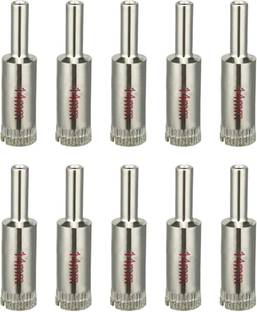 uptodateprouducts 14mm Hole Saw 14mm Diamond Coated Glass Hole Saw Drill Bits for Ceramic Tile Marble Rock Porcelain 10 Pcs Rotary Bit Set