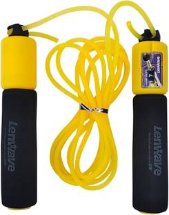 LenWave LW-0850 Jump Skipping Rope with Number Counter Non-Slip Handle Tangle Free Rope Freestyle Skipping Rope