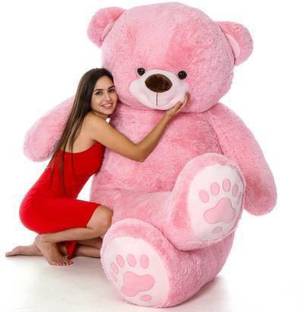 Ziraat 4 Feet Pink Footprint Teddy Bear I Love You Jumbo For Some One Special  - 120 cm