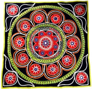 Ayushkacrafts Handicrafted Velvet patch work Designer wall decor hanging