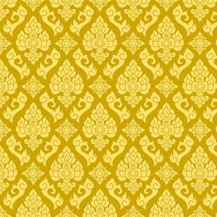 ALL DECORATIVE DESIGN Vinyl Decorative Yellow Wallpaper