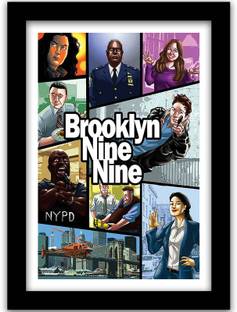 Brooklyn Nine Nine TV Series Wall Posters with Frame - Brooklyn 99 Framed Posters Paper Print