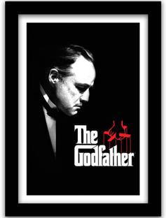 The Godfather Movie Poster with Frame - The God Father Framed Poster for Wall Paper Print