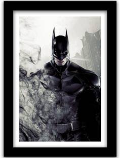 Batman Movie Poster with Frame - Batman Framed Poster for Room Paper Print