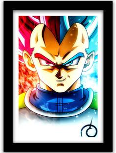 Dragon Ball Z Poster with Frame - Vegita Framed Poster for Room Paper Print