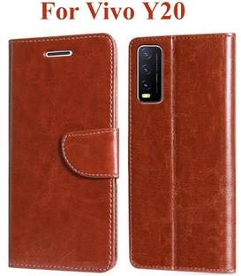 Wristlet Flip Cover for Vivo Y20, Vivo Y20i, Vivo Y20A, Vivo Y20G, Vivo Y20T, Vivo Y12s, Vivo Y12G