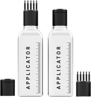 Chariot New york Hair Root Applicator Bottle with Comb Cap for Applying Hair Oil, Shampoo and Medicines