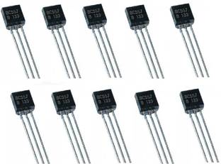 RISARYA BC557 PNP EPITAXIAL SILICON TRANSISTOR,10-PCS,-100mA,-45V,TO-92,SWITCHING AND AMPLIFIER TRANSISTOR PNP Transistor