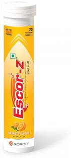 ESCOR-Z Vitamin C Orange Flavour Sugar Free Tablets 20's