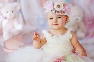 Cute Baby Girl Poster | Poster for pregnant women | New born baby poster | HD poster for room decor (12x18-Inch, 300GSM Thick Paper, Gloss Laminated) Paper Print
