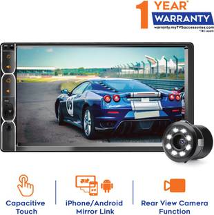 MYTVS Car Audio Video Full Touch Screen Stereo FullHD With MP3/MP5/USB Player & Mirror Link + 8 Led Night Vision Camera Car Stereo