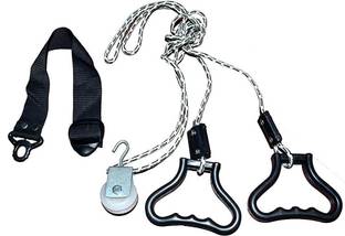 Albio verhead Hand Shoulder Pulley Equipment Kit With Rope Hand Grip/Fitness Grip
