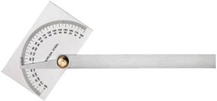 Jaibros RECTANGULR DEGREE PROTRACTOR ANGEL FINDER STAINLESS STEEL Radius Gauge