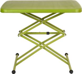 Supreme Adjustable Multi-Purpose Plastic Table for Study,Dining & Outdoor (Folding Table, Rectangular,Mehendi Green Plastic Outdoor Table