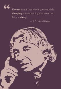 A.P.J Abdul Kalam Paper Print
