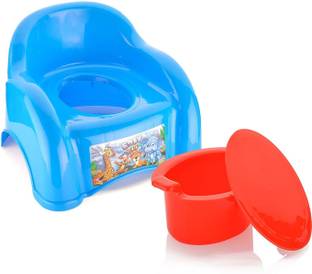 Nabhya Baby Toilet Training Chair Potty Seat with Upper Closing Lid and Removable Bowl Potty Seat Potty Seat Small For 6-18 Month Kids Potty Seat