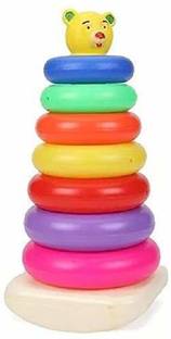vworld Amazing Educational Teddy Stacking Ring Big (7 Rings). let Your Child Learn Different Colours, Stacking and Sorting.